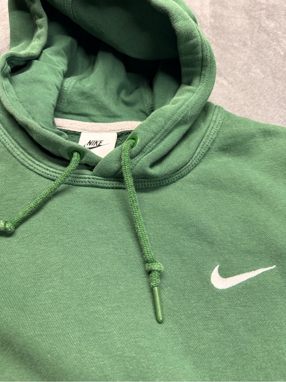 Nike Green Hoodie with White Swoosh